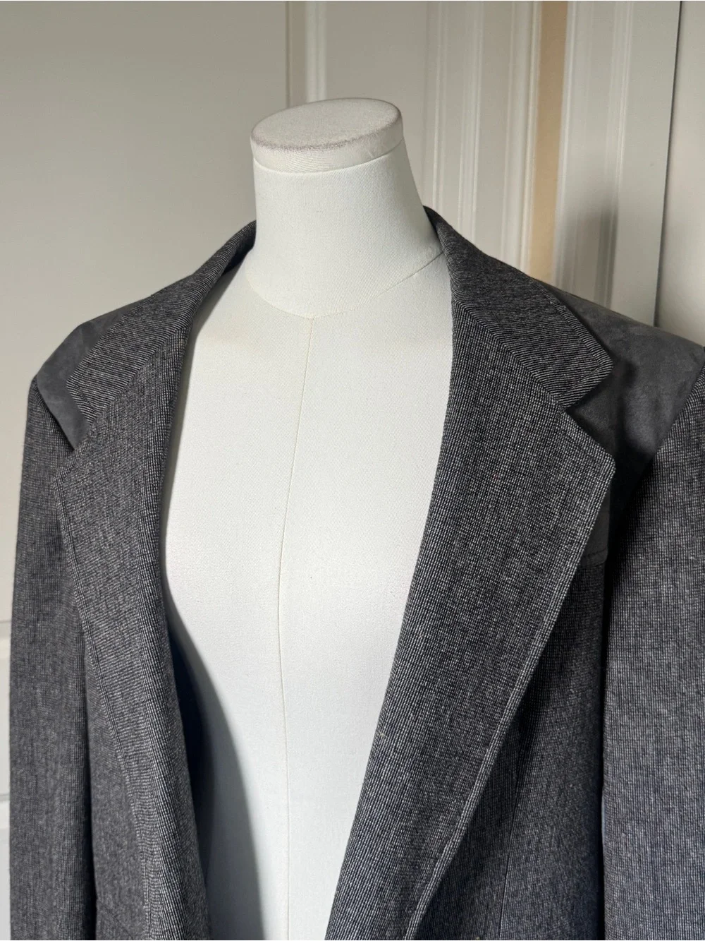 Vintage Pendleton Wool Western Blazer Sport Coat USA Gray Flecked 42